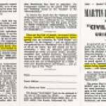 1965 tract "MARTIN LUTHER KING AND HIS CIVIL RIGHTS URINATORS" recto, Cinema Educational Guild, M.C. Fagan.