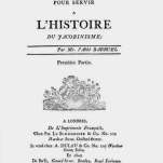 Fig.1 : "MÉMOIRES POUR SERVIR À L'HISTOIRE DU JACOBINISME" signé Abbé Barruel, 1797.