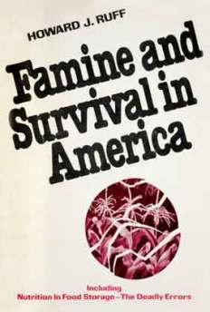 1974 "Famine and Survival in America" signé Howard J. Ruff. Ed.