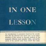 "Economics in one lesson" Henry Hazlitt, ed. Harper & Brothers , 1946. H. Hazlitt est cité dans les remerciements en introduction de "How to prepare for the coming crash" .